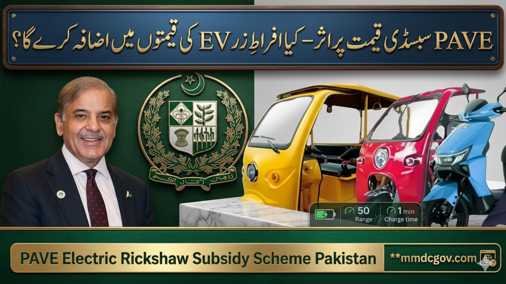PAVE Electric Rickshaw Subsidy Scheme Pakistan 2026
