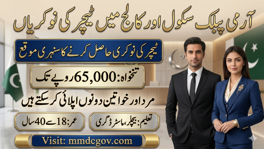Army Public School & College Jobs 2026