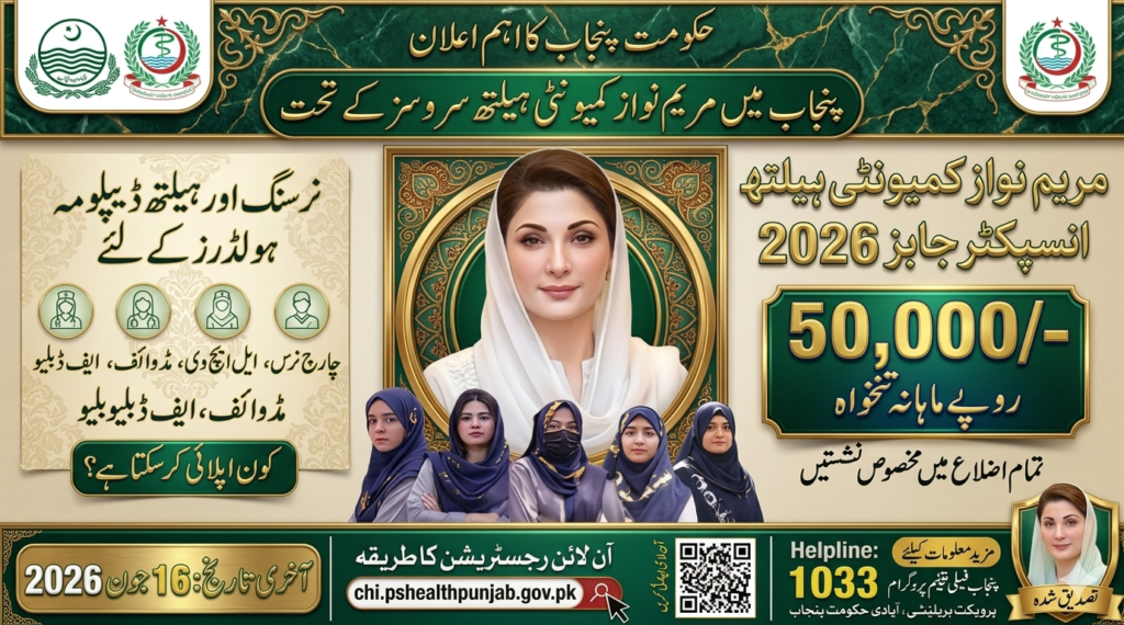 Maryam Nawaz CHI Jobs 2026