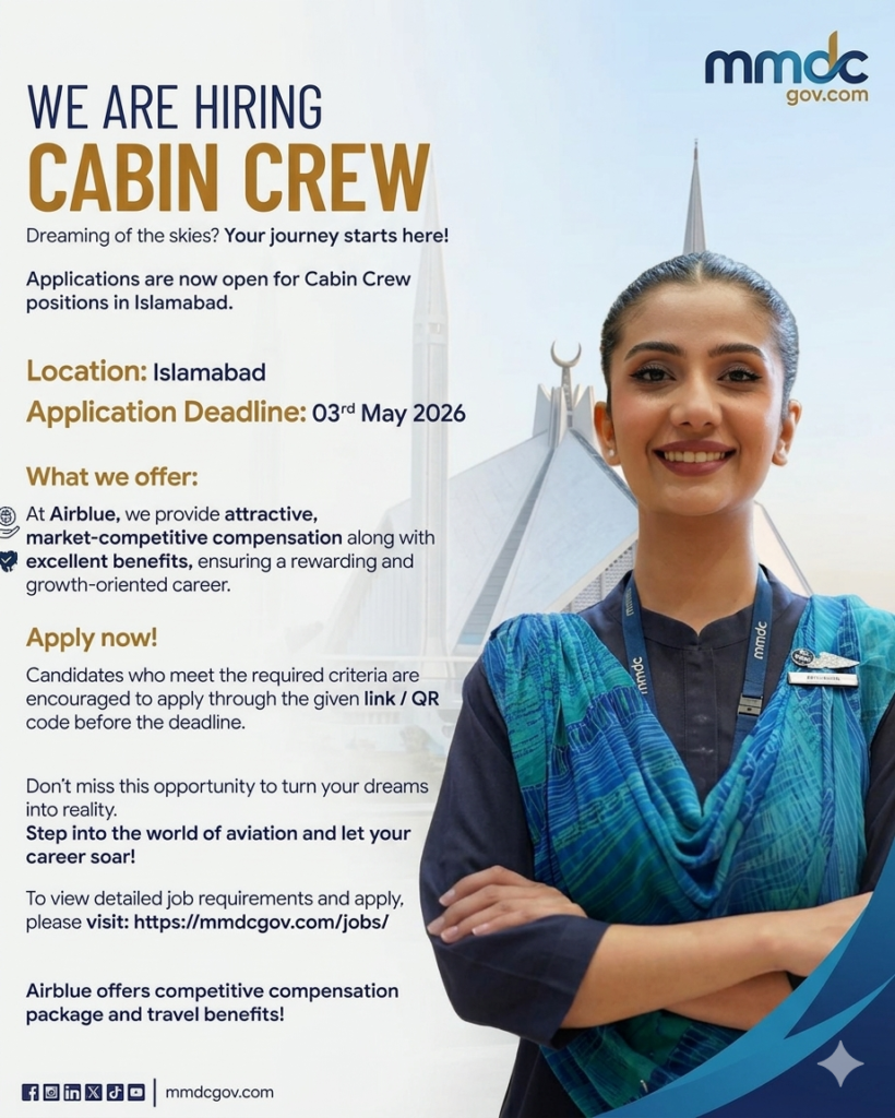 Airblue Cabin Crew Jobs 2026